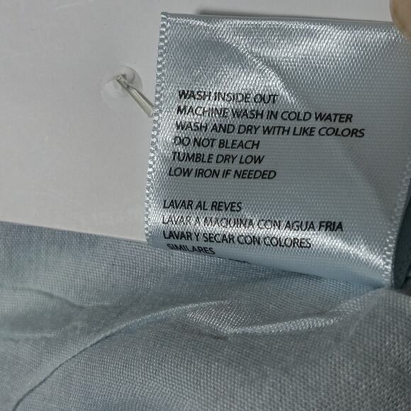 Nature Denim Los Angeles High Rise Distressed Shorts Size XS Button Fly Blue NWT - Picture 7 of 7